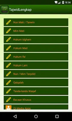 Tajwid Lengkap Qt-Media android App screenshot 4